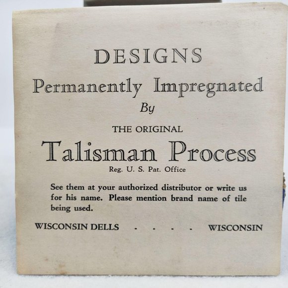 Vintage 1950s Kitsch Tile Covers GREEN IVY LEAF 4" - Picture 2 of 6